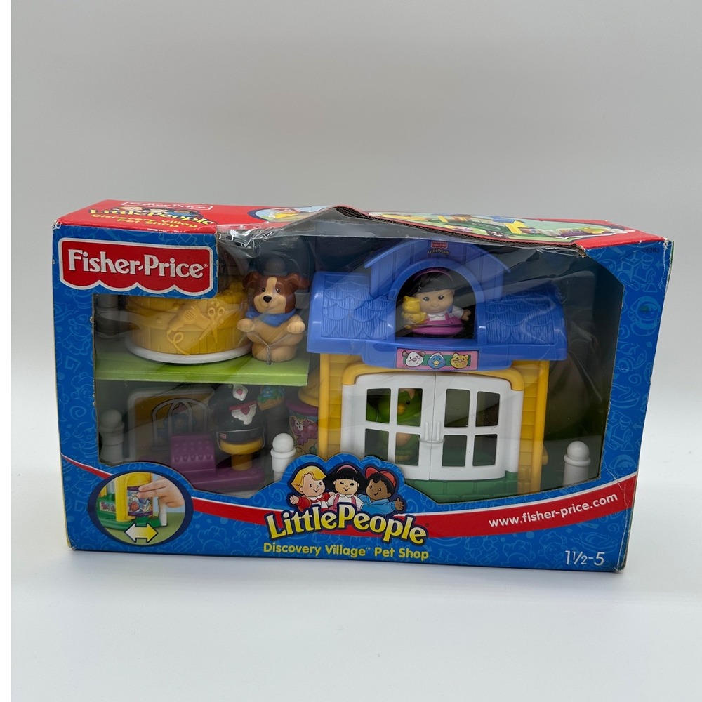 VTG Fisher Price Little People Discovery Village Pet Shop 2004 New in open box